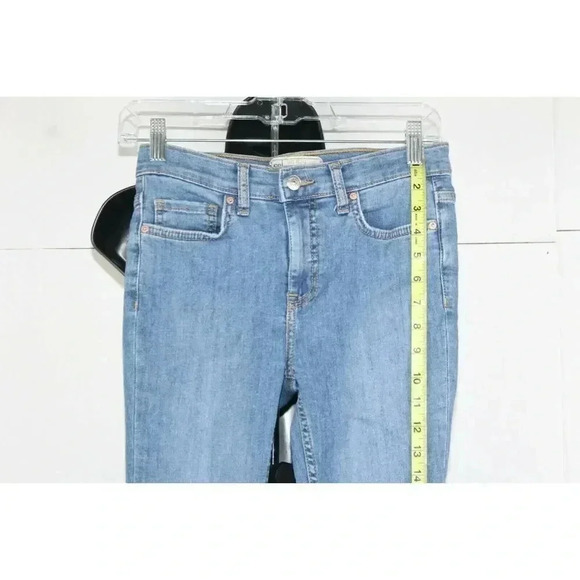 Free People Women's Distressed Busted Knee High-Rise Skinny Jeans Size 25 - Picture 2 of 6